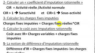 Comptabilité Analytique S3 partie 28 quot imputation rationnelle des charges fixes EP 2 quot [upl. by Avictor]