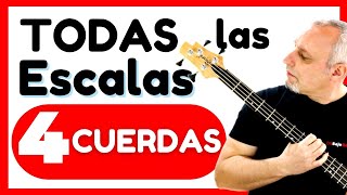 ✅ ESCALAS de BAJO de 4 CUERDAS 💥 TODAS las Que Necesitas Saber en 20 minutos 💥Digitaciones de Bajo [upl. by Max]