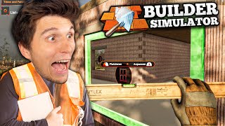 So baut man ein HAUS in nur 12 Minuten  Builder Simulator [upl. by Avrenim]