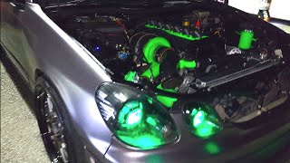 1200hp 9 Second LEXUS GS300 2JZ Daily Street Car Sleeper Turbo Build Overview 2GS [upl. by Salter]