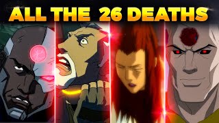 All 26 Deaths In Justice League The Flashpoint Paradox Movie [upl. by Anayhd]