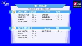 Derbyshire County CL  Division 5 North  Duffield CC 2nd XI v Darley Abbey CC 2nd XI [upl. by Johnathon391]