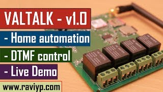 Designing a DTMF based Home automation system  GSM  Relay control [upl. by Sitof]