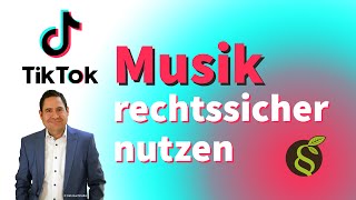 TikTok Musik sicher verwenden  So gehts❗ [upl. by Sirrad]