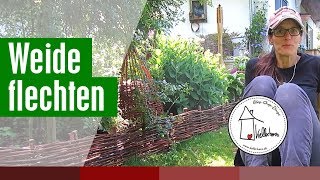 Weide flechten  Weidenzaun mit Kettensäge und so [upl. by Ailem196]