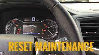 Honda Pilot OIL Change Reset StepByStep Guide [upl. by Ahidam]