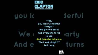 Eric Clapton  Wonderful Tonight  Karaoke Version [upl. by Hwu]