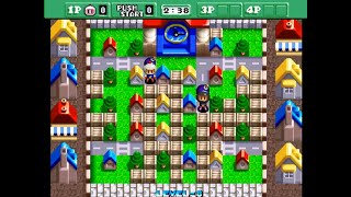 Neo Bomberman Battle Mode Level8 1 Coin Clear [upl. by Eelarac]