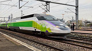 Gare de SaintDenis  RER D TGV Thalys Eurostar IZY et autres trains grandes lignes [upl. by Sulakcin]