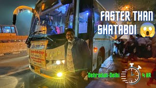 Dehradun to Delhi in NONSTOP UTC VOLVO Bus  Fantastic February EP2 TravelwithSoumit UTC VOLVO [upl. by Kalmick]