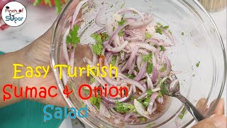 Easy Onion and Sumac Salad  Turkish Salad  Pinch0fSugar [upl. by Anik]