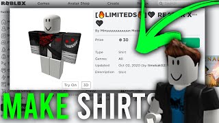 How To Make A Shirt In Roblox Full Guide  Make Your Own Roblox Shirt EASILY [upl. by Ymaj]