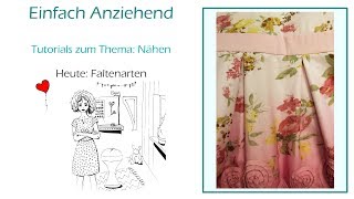 Nähen Faltenarten [upl. by Eilatan]