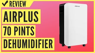 AIRPLUS 70 Pints Dehumidifier Great Dehumidifiers for Basements Review [upl. by Meldoh309]