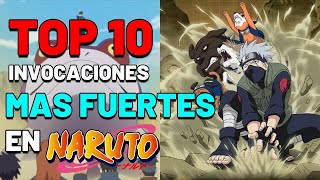 Las 10 INVOCACIONES mas FUERTES de Naruto  Boruto  LUIS ABURAME [upl. by Ally486]