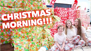 CHRISTMAS MORNING 2021 Opening Christmas Presents Part 1  Family 5 Vlogs [upl. by Cassella45]