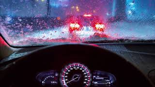 RELAJANTE SONIDO DE LLUVIA EN EL COCHE PARA DORMIR  RELAXING RAIN SOUND ON THE CAR [upl. by Aneba317]