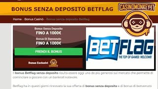 bonus senza deposito  bonus betflag fino a 1000 euro [upl. by Angelia]