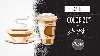 Craft a Cafe with Sizzix Colorize™ Thinlits Die Sets by Tim Holtz® [upl. by Ellinger]