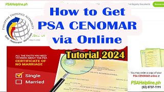 Paano Kumuha ng CENOMAR sa Online Door to door Delivery [upl. by Acila]