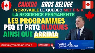 CANADA dernières nouvelles cest grave au Québec Plus de résidences permanentes désormais see now [upl. by Varuag]