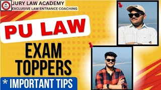 PU LAW ENTRANCE EXAM TOPPERS 2024 pu 3 year law entrance exam [upl. by Hudnut]