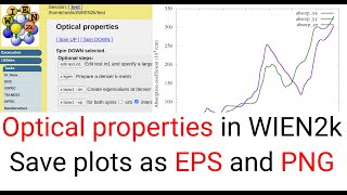 WT05 How to calculate optical properties with WIEN2k  Save data and plots in EPS and PNG format [upl. by Meggs]