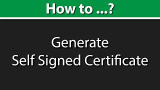 How to Generate Self Signed Certificate CA amp Server SSL Certificate  cfssl Tutorial [upl. by Latoyia832]