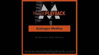 Schlager Medley  Marc Pircher  Karaoke Version  Harmonika Halbplayback [upl. by Lyell274]