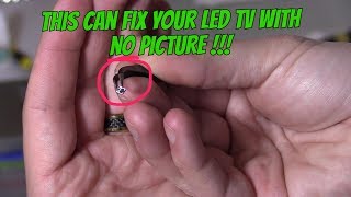 LED LCD BLACK SCREEN TV REPAIR COMMON FIX MUST SEE [upl. by Naired]