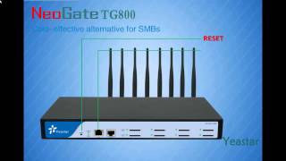 Neogate TG100 TG200 TG400 TG800 TG1600 gateway VoIP GSM [upl. by Ilocin]