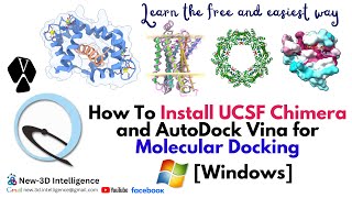 How to Install UCSF Chimera and AutoDock Vina for Molecular Docking Windows [upl. by Fahland]