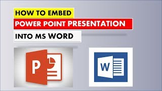 How To Embed PowerPoint Presentation into Microsoft Word [upl. by Adnak]