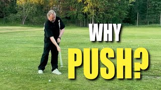 Why push forward and not pull forward Understand the effortless golf swing [upl. by Akins250]