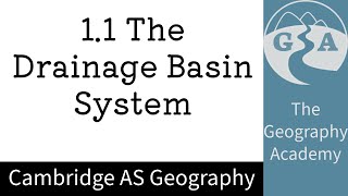 Hydrology and Fluvial Geomorphology  The Drainage Basin System [upl. by Dyob]