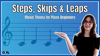 Introduction to Intervals Steps Skips amp Leaps  Music Theory for Piano Beginners [upl. by Rina792]