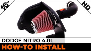 Dodge Nitro 40L 571556 Air Intake Installation [upl. by Llertnom]