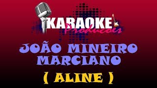 JOÃO MINEIRO E MARCIANO  ALINE  KARAOKE [upl. by Daffie]