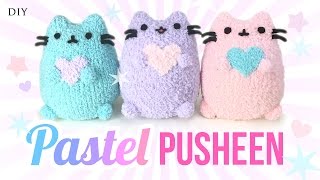 DIY Pusheen Cat Plush  Make Adorable Budget Plushies Using SOCKS [upl. by Pliner]