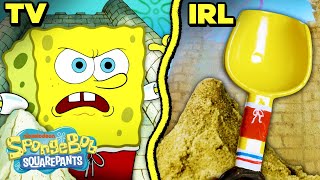 SpongeBob amp Patrick Sand Castle War IRL 🏰 [upl. by Shipley]