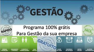 Programa de Gestão 100 Gratuito NFe PDV ERP e MRP [upl. by Ishii497]