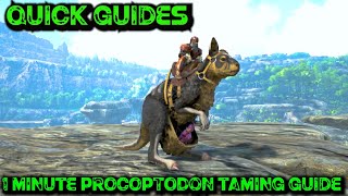 Ark Quick Guides  Procoptodon  The 1 Minute Taming Guide [upl. by Kalin98]