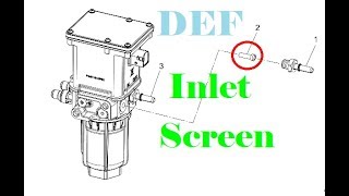 Detroit Diesel  DEF Pump Inlet Screen [upl. by Oigroeg134]