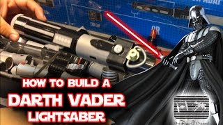 Star Wars  Build your own Darth Vader Lightsaber toy at Disneyland [upl. by Nathanial]