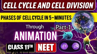 Cell cycle amp cell division class11 ANIMATION for NEET in HindiPart1 neet cell biomedictation [upl. by Damle]