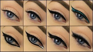 8 Different Drugstore Eyeliner Styles  Eimear McElheron [upl. by Witt]