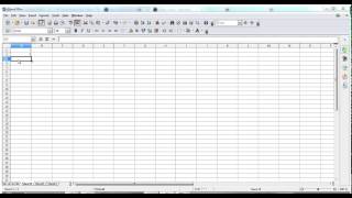 Openoffice Beginner  Spreadsheet  Tutorial 1 [upl. by Irtimid]