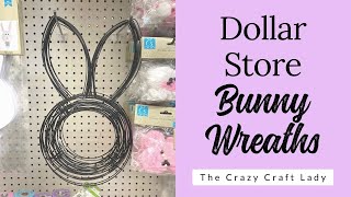 Crafts with Dollar Tree Bunny Wreath Forms [upl. by Jeramie]