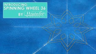 How to Quilt with Spinning Wheel 36 by Westalee Design [upl. by Drusilla869]