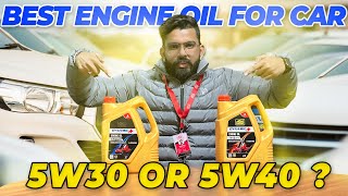 5W30 vs 5W40 Oil कार के लिए Best इंजन Oil🤩  Best Engine Oil For Cars In India 2024  Details Video [upl. by Eniamurt729]